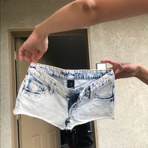 Denim shorts